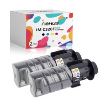 hehua IM C320 IM C320F Black Toner Cartridge 842726 IM C320BK (2-Pack,2 Black... picture
