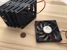 6 Pieces 8010s Gdstime 12V 2pin 80x80x10mm DC Cooling Fan large brushless C6 picture
