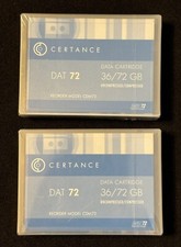 Lot of 2 Data Cartridge DAT 72 36/72 GB Model CDM72 Certance picture