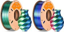 ERYONE 3D Printer Filament Bundle 250G Silk Dual Color Blue Green & Tri Color Re picture