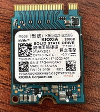 Kioxia KBG40ZNS256G 0FWJTG 256GB NVMe M.2 SSD Solid State Drive picture