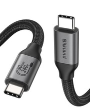 Silkland 80Gbps USB 4 for Thunderbolt 5 Cable 4FT, 120Gbps Bandwidth, 240W picture