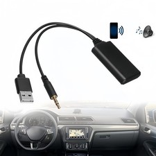 New Bluetooth 5.0 Receiver Adapter USB 3.5mm Stereo for Car AUX Speaker CD Audio picture