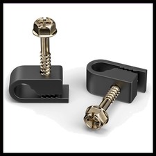 High-Quality Cable Clips with 360-Degree Grip - 100 PCS for Easy Installation picture