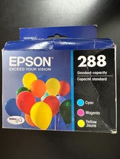 Epson 288 Cyan Magenta Yellow Ink Cartridges T288520 3-Pack 3027/OB picture