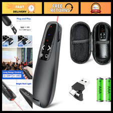 Wireless Presentation Clicker Remote with Case & Red Laser Pointer - Easy Contro picture