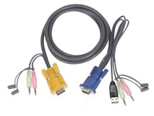 NEW IOGEAR G2l5303U GCS1758 GCS1732 GCS1734 10 FT USB VGA Audio KVM Switch Cable picture