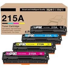 ** NEW HP Toner | 215A / 215X | Black / Color | With Chips | Compatible | 4-Pack picture