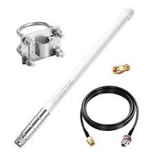 Meshtastic LoRa 915MHz 5.8dBi Outdoor Fiberglass Antenna 20ft Cable N-Male picture