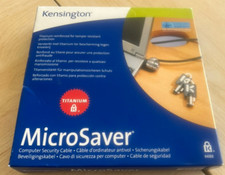1 Kensington MicroSaver Keyed Notebook Lock, Laptop Security Cable NIB picture