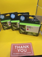 NEW Genuine HP 935XL Magenta Color Ink Cartridge Exp. Date 10/2025 LOT OF 3 picture
