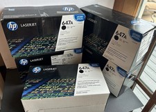 Lot of 5 • HP CE260A 647A Black Original LaserJet Ink Toner Sealed New CP4025 picture