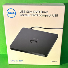 Dell DW316 Slim USB-Powered External DVD+/-RW Drive 8x Black picture