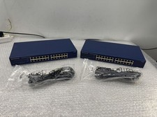 NETGEAR JGS524v2 24-Port Switching Hub 2 Units Network Switch Unused picture