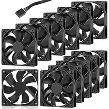 12 Pack 120 Mm Computer Case Fans 3000 RPM High Performance Cooling 3 Pin 12V Do picture