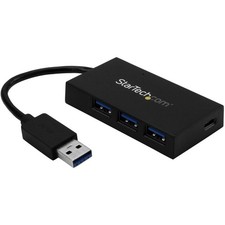 StarTech 4 Port USB 3.0 Hub, USB-A to USB-C & 3x USB-A SuperSpeed 5Gbps, Self or picture
