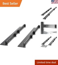 StarTech 1U 4-Post Rack Rails, 19in, 24-36in, 200lb/90kg, Cold-Rolled Steel, ... picture