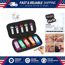USB Flash Drive Case Organizer 10-Slot Thumb Drive Holder with Labels & Keytags picture