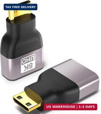 Mini HDMI to HDMI Adapter 2-Pack 8K@60Hz 4K@144Hz for Raspberry Pi Camera picture