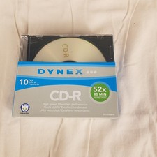 Dynex 10 Pack CD-R 52x 80 Min 700MB Blank Media with Slim Jewel Cases DX-CDMR10 picture
