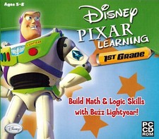 Disney Pixar Learning 1st Grade - Basic Math & Logic Ages 5-8 Sealed Software picture