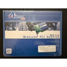 Airlink 101 802.11g Wireless PCI Adapter 54Mbps Desktop WiFi Card New Sealed picture