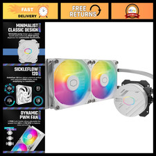 240mm AIO Liquid CPU Cooler - ARGB Fans, Dual-Chamber Pump, Quiet, Easy Install, picture