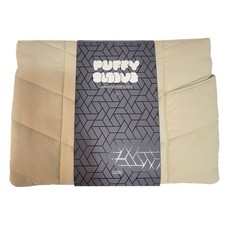 Puffy Sleeve Luxury Laptop Sleeve Case Beige Quilted Pouch UZBL Pillow Case picture