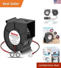 Versatile 75mm 12V Dual Ball Cooling Fan for Amplifiers & RV Fridges picture