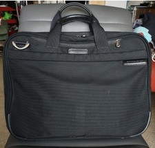 Briggs Riley Black Nylon Laptop Computer Bag 18