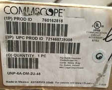 COMMSCOPE UNP-6A-DM-2U-48 48 Ports 2U CAT-6A 760162818 **NEW** 19” Patch Panel picture