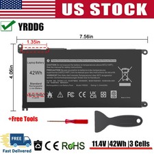 ✅42WH YRDD6 Laptop Battery For Dell Inspiron 3493 3582 3583 3593 3793 5480 VM732 picture