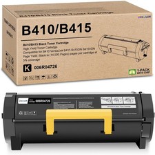 B410 B415 Toner Cartridg FOR Xerox B410/5 Blck Extra High Yield w/New Chip 006R0 picture