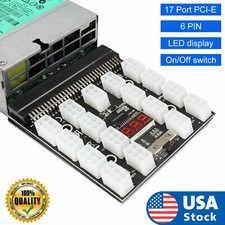 Breakout Board Server Power Supply Adapter 1200W PCI-E for HP GPU Mining 17x6Pin picture