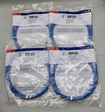Leviton eXtreme Slimline Cat 6 Patch Cord 5 Ft. Long Blue 6D460-5L (LOT OF 4) picture