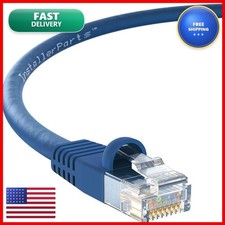 InstallerParts (10 Pack Ethernet Cable CAT5E Cable UTP Booted 5 FT - Blue picture