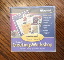 1996 Microsoft Hallmark Greetings Workshop Pamphlet and CD picture