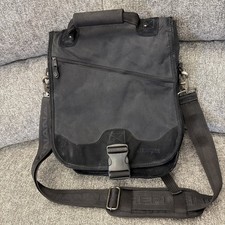 Kensington Black Saddle Bag Backpack Laptop Bag With Banana Republic Strap picture