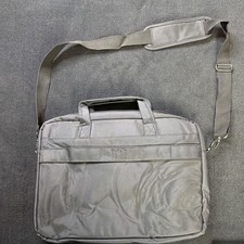 Tote It Signature Shoulder Messenger Bag Gray Padded Polyester Partitions picture