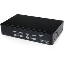 StarTech.com 4 Port Professional VGA USB KVM Switch with Hub - 1U Rack-mountable picture