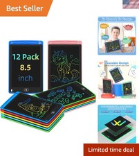 Party Favor 12 Pack LCD Writing Tablet for Kids, 8.5 Inch Colorful Drawing Do... picture