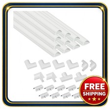 D-Line Cord Cover Kit 157in Self-Adhesive Cable Raceway Paintable picture