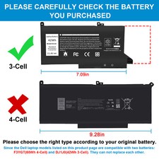 DJ1J0 PGFX4 ONFOH Battery For Dell Latitude E7280 E7290 E7380 E7390 E7480 E7490 picture