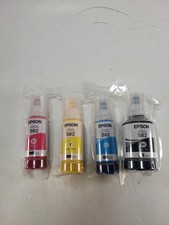 Epson 582 EcoTank Ink Bottles Set Genuine Pigment Black Cyan Magenta Yellow picture
