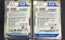 Lot of 2 Western Digital Blue 320GB 2.5 SATA Laptop HDD Hard Drive WD3200BPVT picture