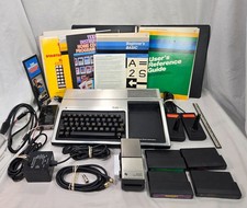 Vtg Texas Instruments TI-99/4A  Computer Bundle with Cables Manuals Games Speech picture