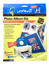INVENT IT Photo Album Kit for Ink Jet Printers PLUS Software CD-ROM - NEW SEALED picture