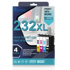 4 PACK 232XL Ink Replacement for Epson XP-4200 WF-2930 Printers picture