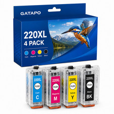 4-Pack T220XL 220XL Ink Cartridges For Epson WorkForce WF-2650 WF-2750 WF-2760 picture