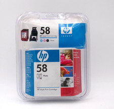 Genuine HP 58 Photo Ink Cartridge C6658AN OEM Factory Sealed Inkjet Ireland New picture